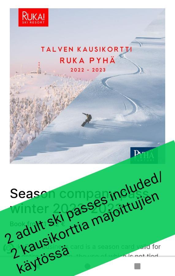 Ruka Kieraevae With Ski Tickets Куусамо Экстерьер фото